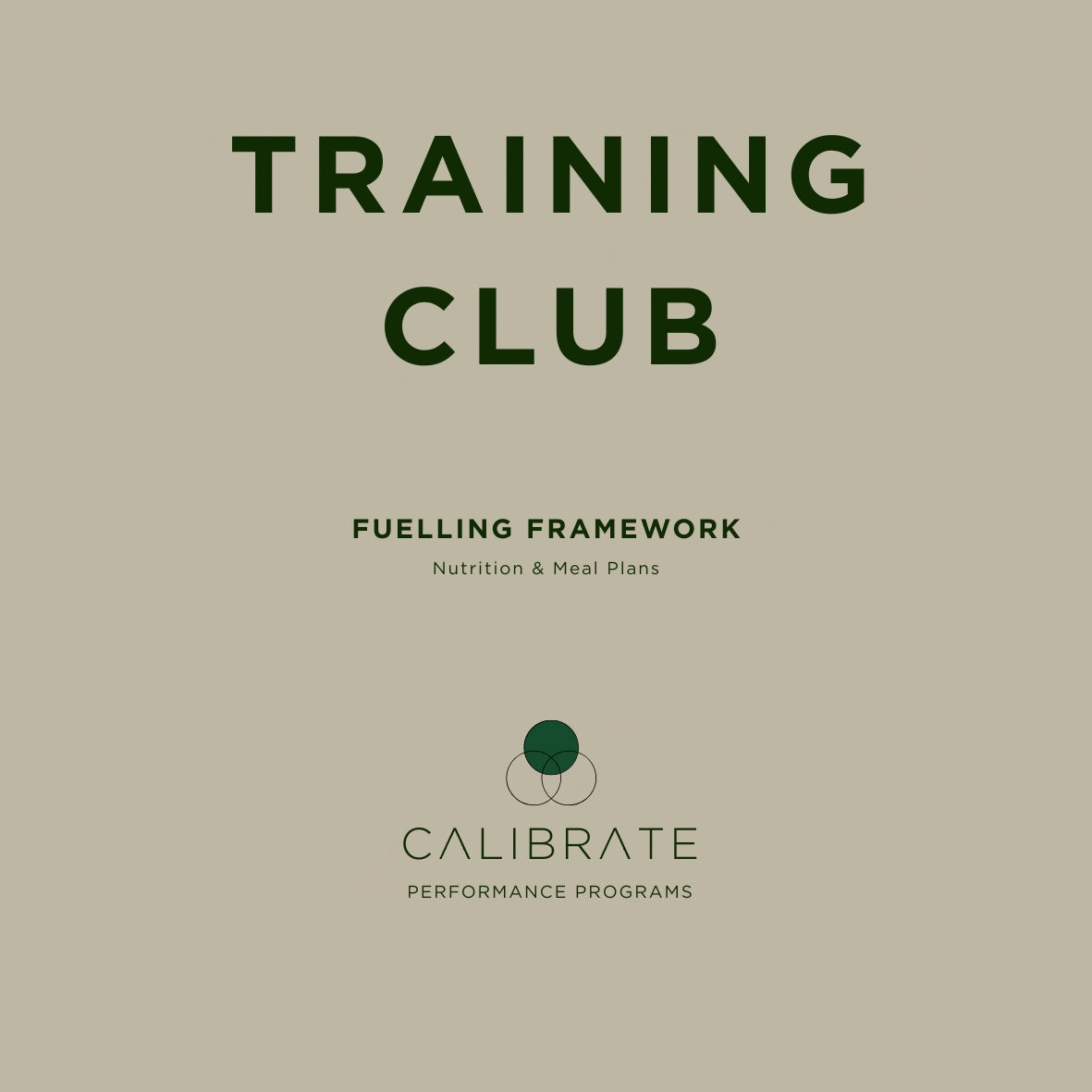 CALIBRATE FUELLING FRAMEWORK